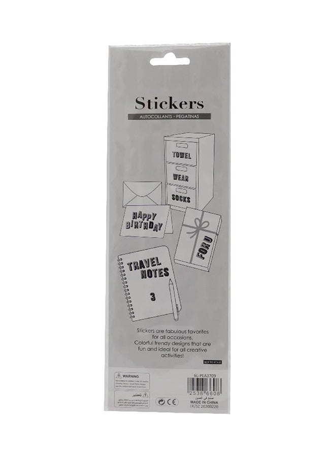 ROCO - Embossed Letters Pop-Up Sticker - Image 1