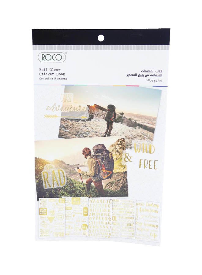 ROCO Sticker Pads Foil Assorted Color - Image 1