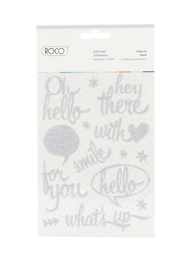 روكو ملصقات لامعة بأشكال للتحية - Image 1