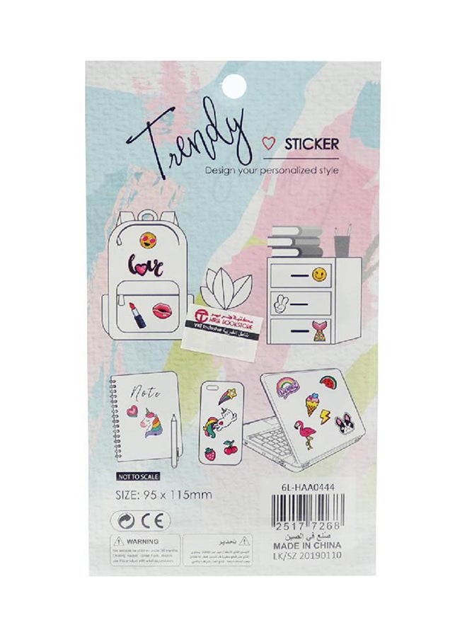 روكو ملصق تريندي بتصميم آلة كاتبة وحروف - Image 2