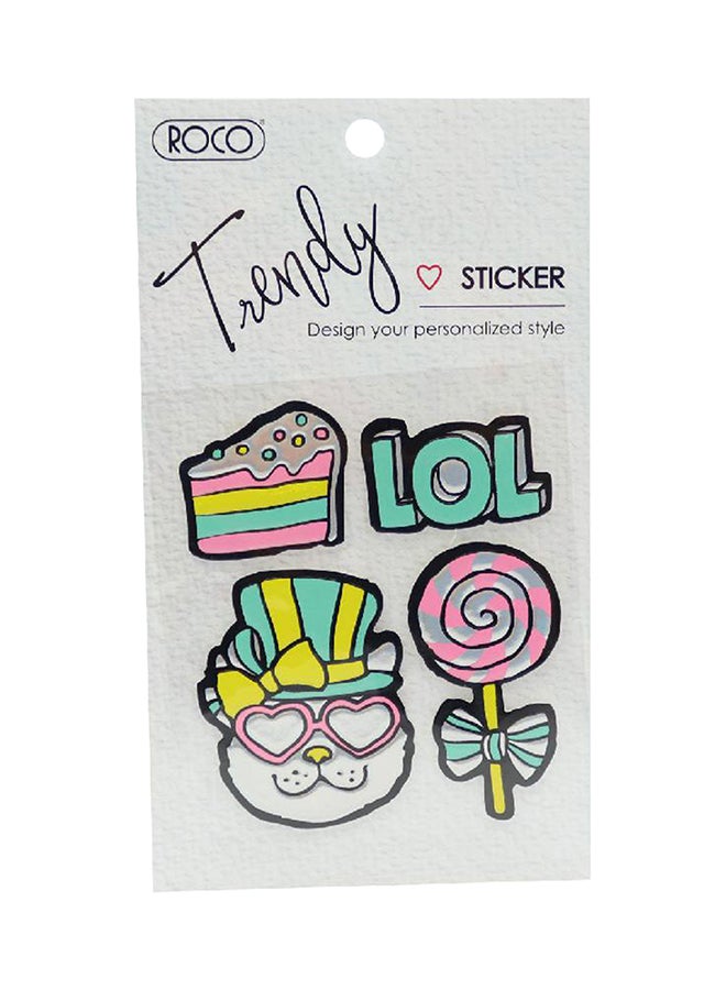روكو ملصق تريندي بتصميم مكتوب عليه "LoL" - Image 1