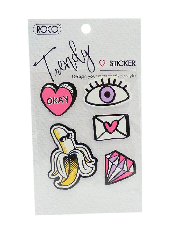 روكو ملصق تريندي بتصميم موزة - Image 1