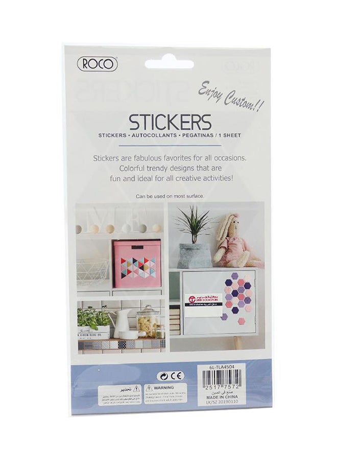 روكو مجموعة ملصقات بتصميم رقاقات مثلثة - Image 2