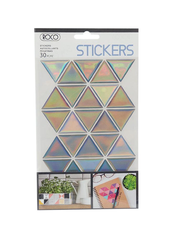 روكو مجموعة ملصقات بتصميم رقاقات مثلثة - Image 1