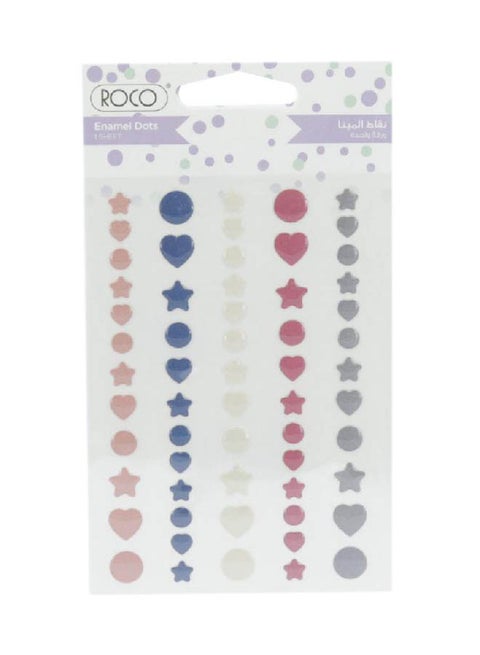 Enamel Frolic Assorted Color Sticker Set