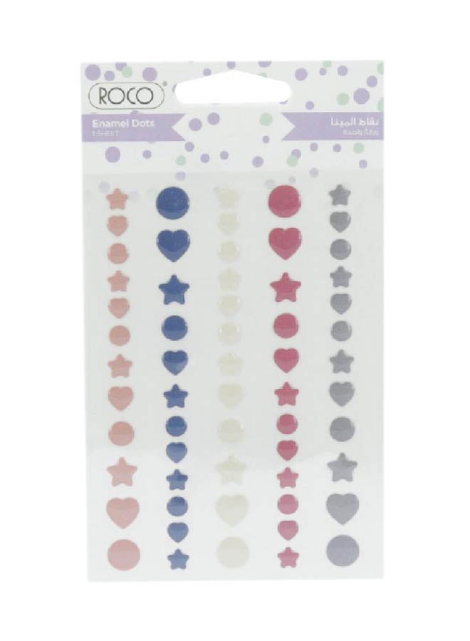 Enamel Frolic Assorted Color Sticker Set