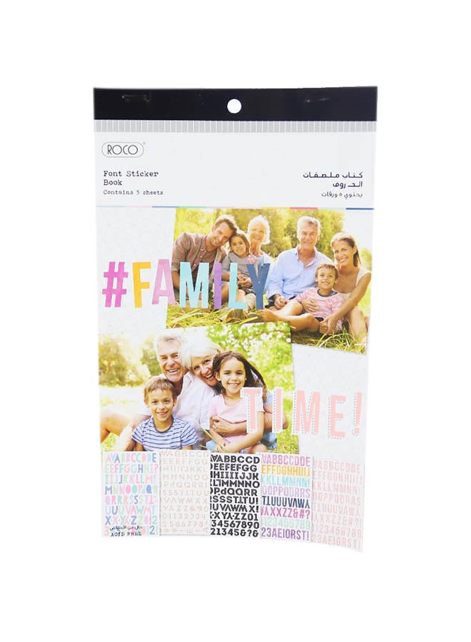 ROCO Books Fonts Assorted Color Sticker Set - Image 1