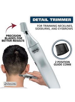 WAHL Nose And Brow Trimmer #5545-400 Silver  - Image 3