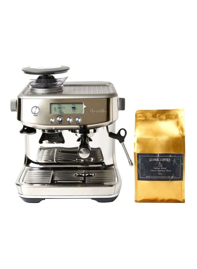 Breville Barista Pro Espresso Machine With 500G Global Coffee Beans (International Version) 2 L 1680 W BES878BSS Silver/Gold - Image 1