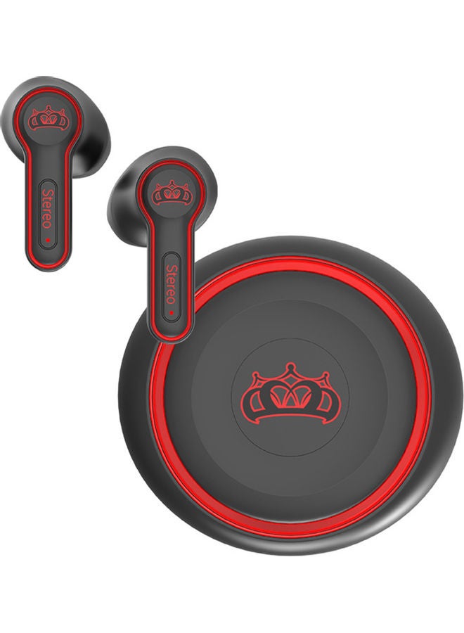 Generic Bluetooth Smart Touch In Ear Wireless Earbuds Black/Red 