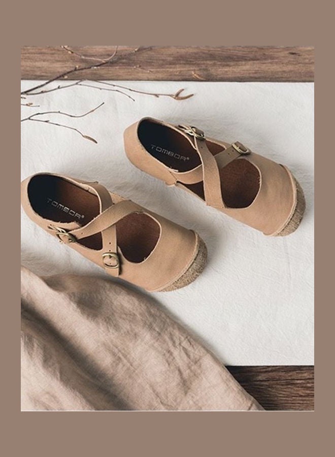 TOMBOR Fashionable Casual Comfort Shoes Beige - Image 4