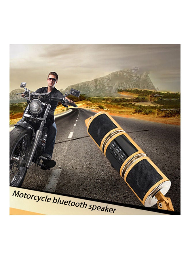 Generic - Multifunction Bluetooth Speaker Handlebar Mount Gold - Image 1