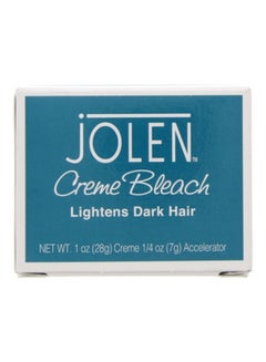 jOLEN Creme Bleach Lightens Dark Hair Cream Blue/White 28grams 
