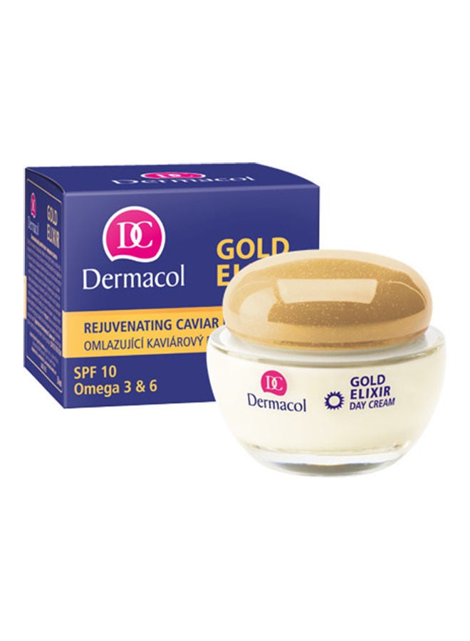 Dermacol Gold Elixir Rejuvenating Caviar Day Cream Gold 50ml - Image 3