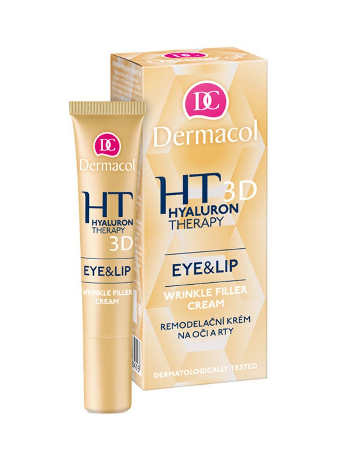 ديرماكول كريم العين والشفاه هيالورون ثيرابي لملء التجاعيد أبيض 15ملليلتر - Image 1