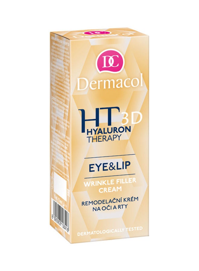 ديرماكول كريم العين والشفاه هيالورون ثيرابي لملء التجاعيد أبيض 15ملليلتر - Image 2