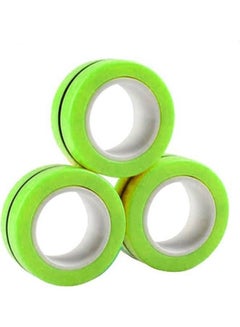 Magnetic Rings Spinner Fidget Toy Three Rings Green