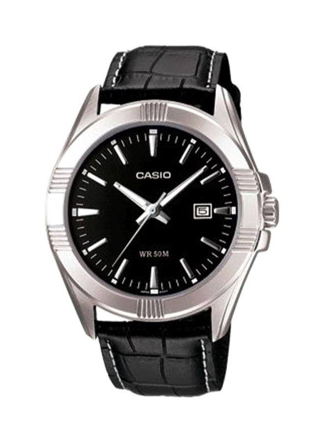 CASIO Men's Men's Enticer Analog Watch MTP-1308L-1ADF  - 49 mm - Black  - Image 1