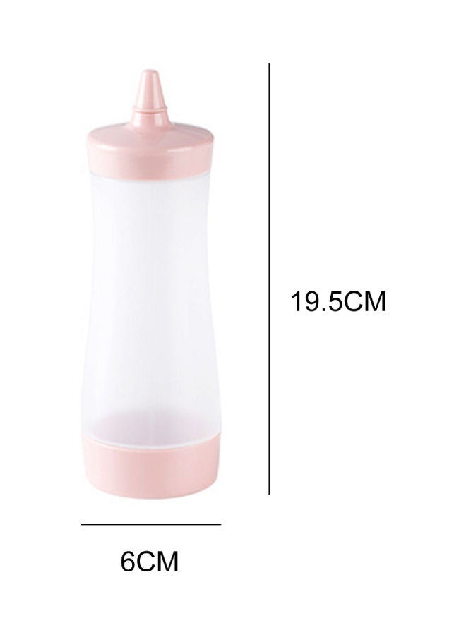 Squeeze Bottle Clear/Beige 19.5x6cm  - Image 5