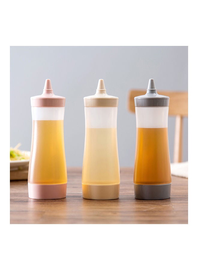 Squeeze Bottle Clear/Pink 19.5x6cm  - Image 2