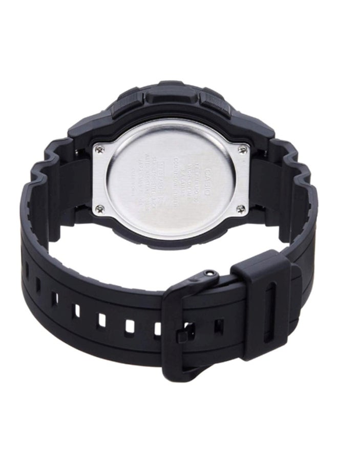 CASIO Men's Rubber Analog & Digital Wrist Watch AEQ-110BW-9AVEF - 47 mm - Black - Image 2