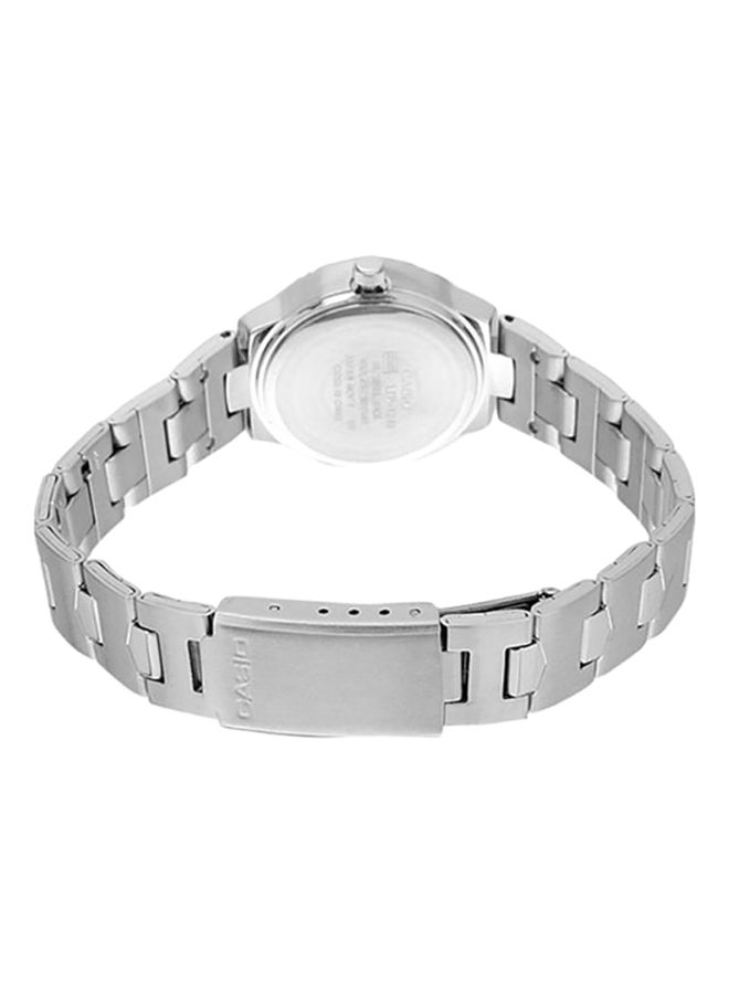 كاسيو ساعة يد بعقارب مقاومة للماء طراز LTP-1241D-4A2 - مقاس 33 مم - لون فضي للنساء - Image 2
