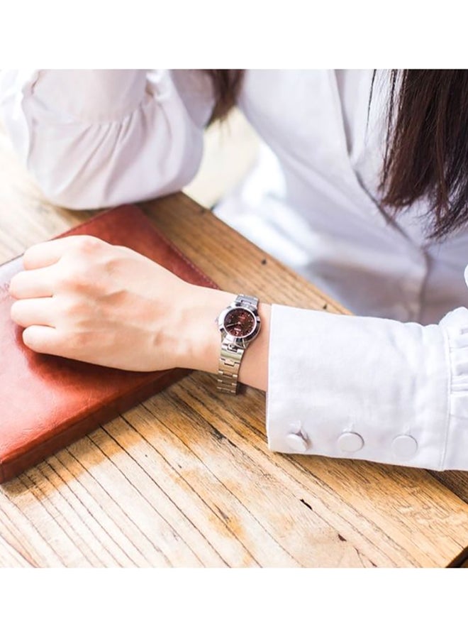 كاسيو ساعة يد بعقارب مقاومة للماء طراز LTP-1241D-4A2 - مقاس 33 مم - لون فضي للنساء - Image 5