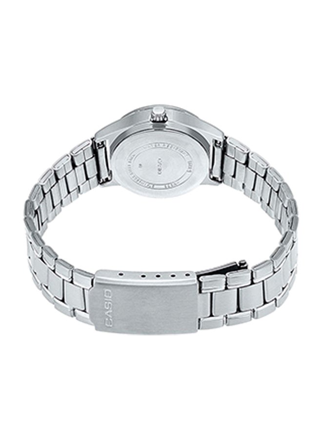كاسيو ساعة يد بعقارب مقاومة للماء طراز MTP-V006D-7B - 38 مم - فضي للرجال - Image 2