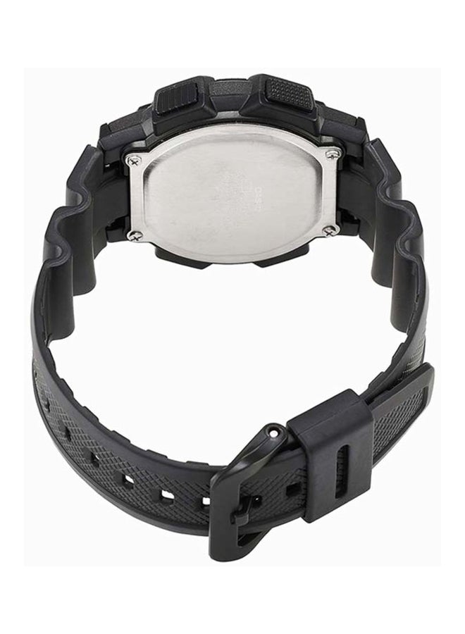 كاسيو ساعة يد رقمية بسوار من الراتينج، طراز AE-1100W-1B للرجال - Image 2