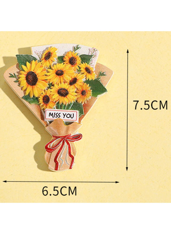 Fridge Sticker 3D Simulation Resin Refrigerator Magnets Sticker For Home Multicolour - Image 2