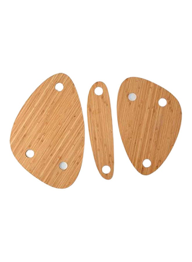 3-Piece Wine Bottle Trays Brown  - Image 1
