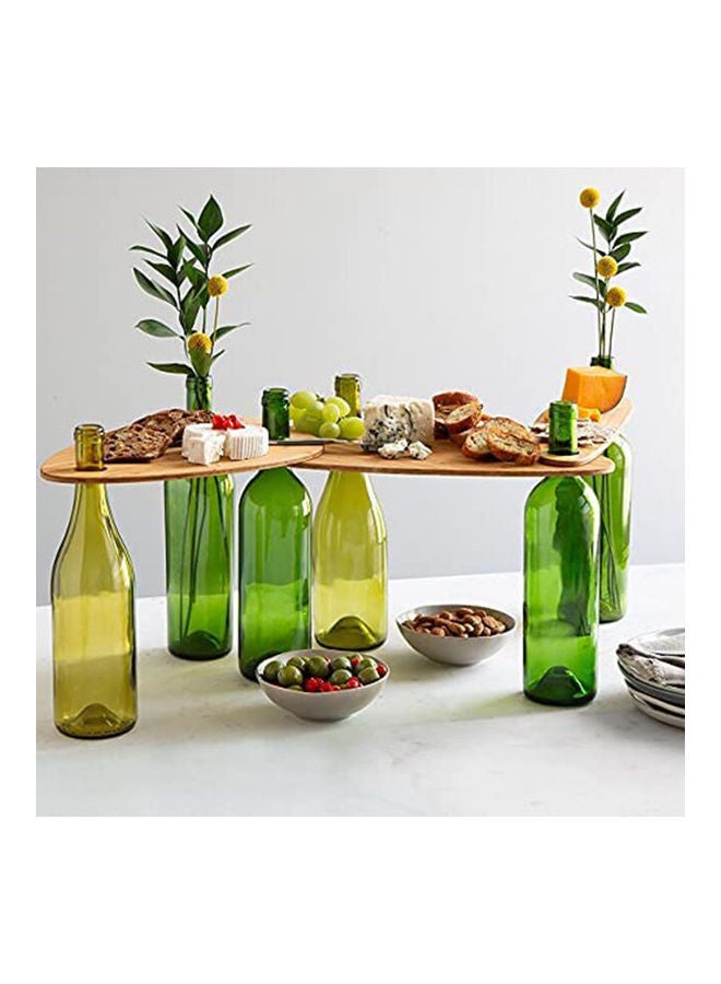 3-Piece Wine Bottle Trays Brown  - Image 3