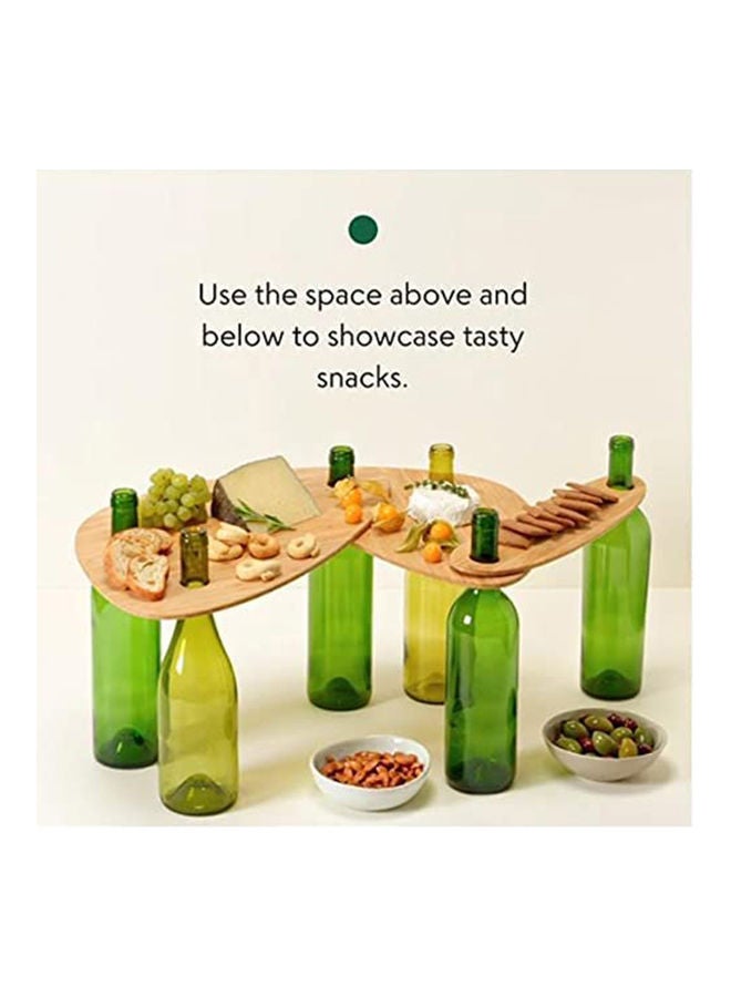 3-Piece Wine Bottle Trays Brown  - Image 4