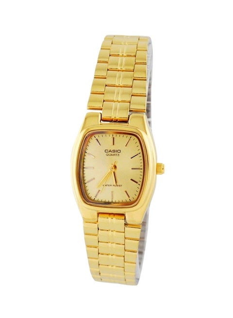 Women's Stainless Steel Analog Wrist Watch LTP-1169N-9ARDF - 22 mm - Gold