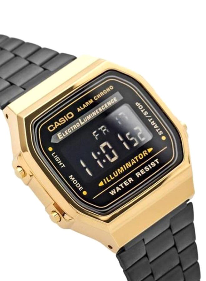 CASIO Men's Unisex Stainless Steel Digital Watch A-168WEGB-1B - 36.3 mm - Image 3