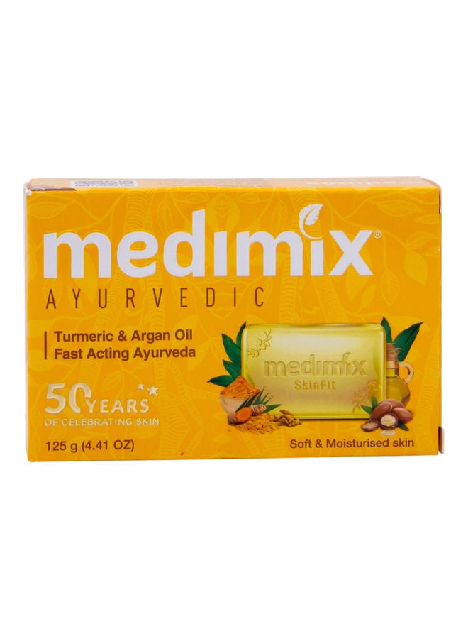 Ayurvedic Soap Turmeric And Argan Oil Yellow 125grams