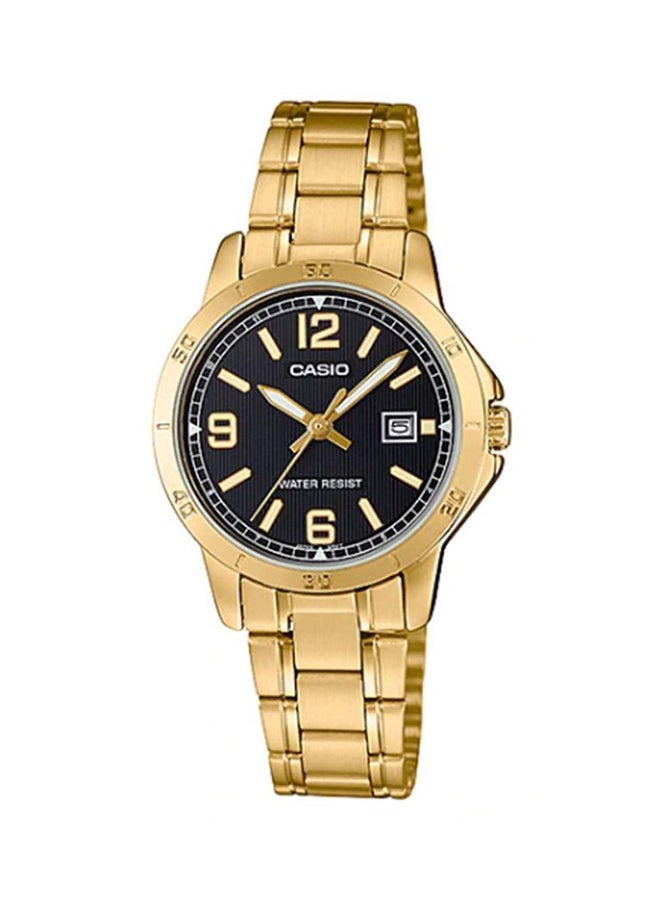 CASIO Women's Stainless Steel Analog Wrist Watch LTP-V004G-1BUDF - Image 1