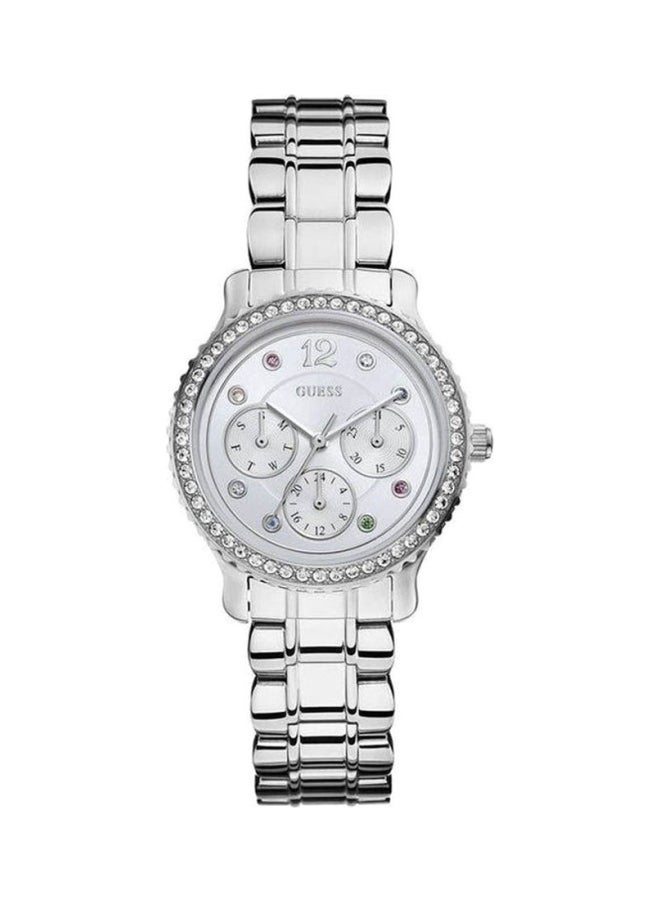 جس ساعة يد كاجوال بسوار من الستانلس ستيل للنساء - Image 1