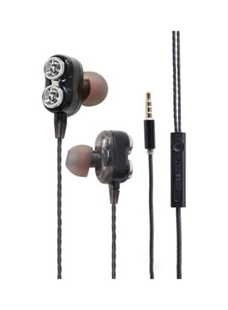 Quad-core Noise Reduction Wired Headphone Silver - v1624378792/N48492523A_1