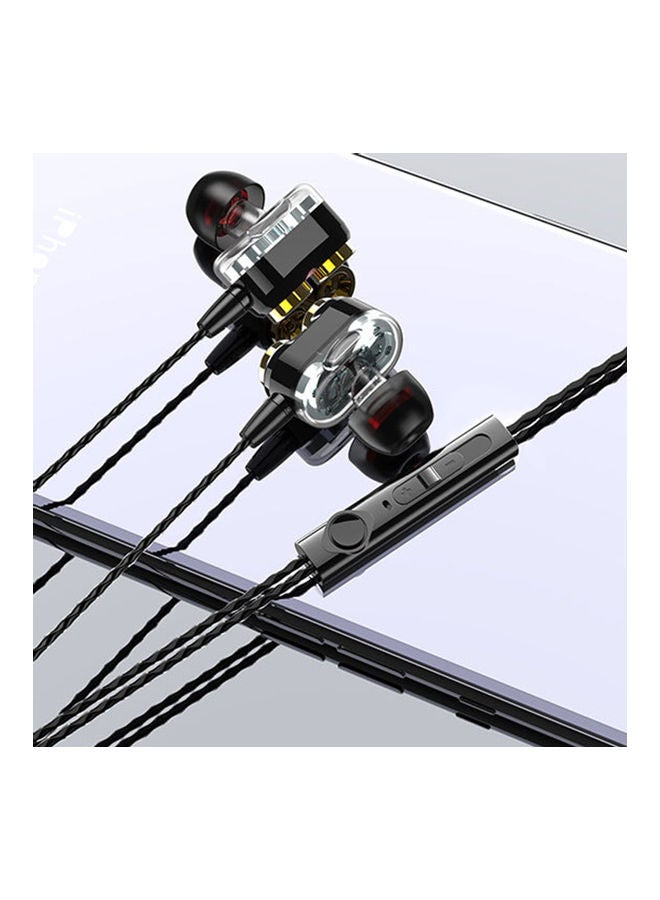 Generic Quad-core Noise Reduction Wired Headphone Silver  - Image 2