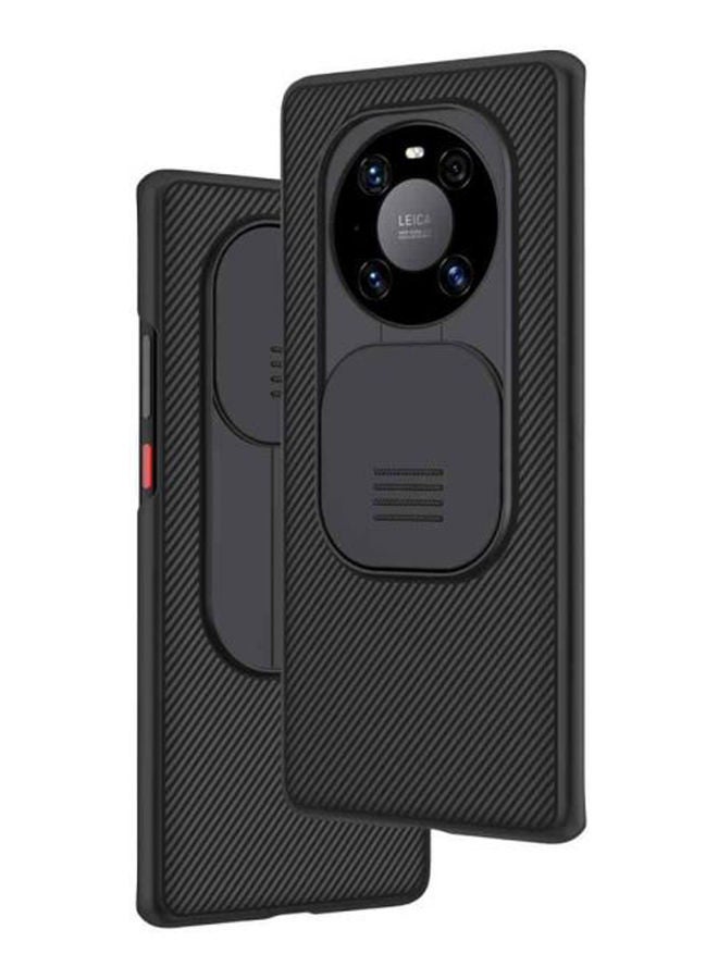 غطاء حماية واقٍ نيلكين بغطاء كاميرا منزلق رفيع ومضاد للانزلاق والصدمات لهاتف هواوي ميت 40 برو لون أسود - Image 1