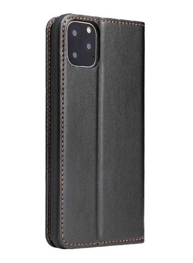 Apple Iphone 11 Pro Max Mobile Cover Men'S Luxury Leather Case Black