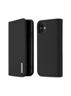 Case  Iphone 11 Pro Max Mobile Phone Flip Leather Wallet Cover AntiShock Seismic Business Leather Case Black