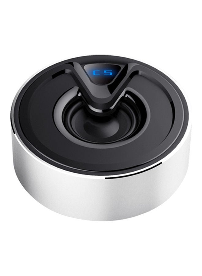 Mini Wireless Heavy Bass Speaker Silver 
