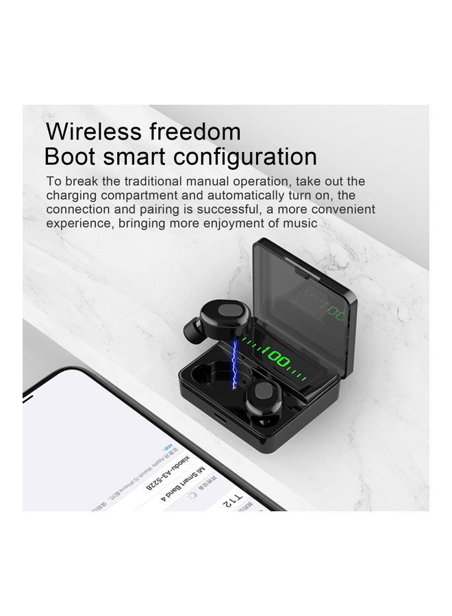 Bluetooth 5.0 Rechargeable Wireless In-ear Earbuds Black  - Image 5