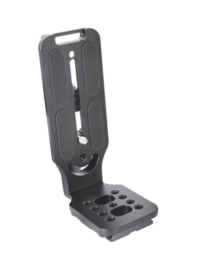 Universal Quick Release Plate Camera L Bracket Grip Black  - Image 1