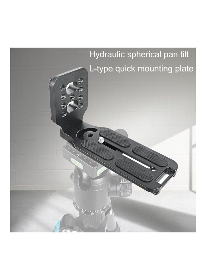 Universal Quick Release Plate Camera L Bracket Grip Black  - Image 2