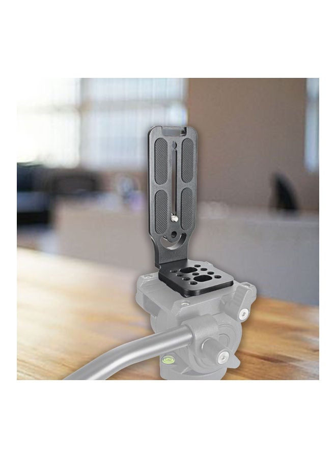 Universal Quick Release Plate Camera L Bracket Grip Black  - Image 4