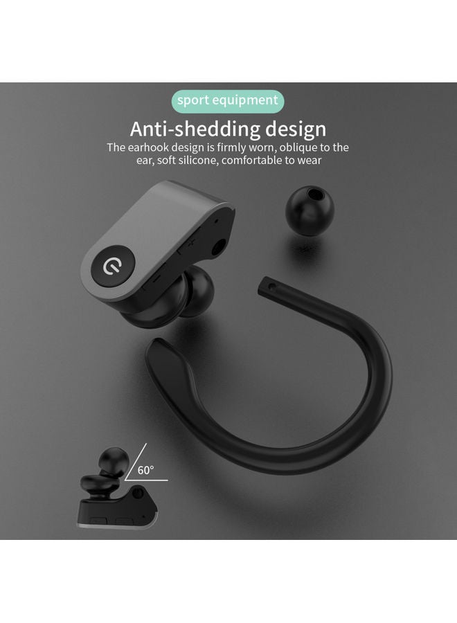 Generic Bluetooth 6D Stereo Noise Cancelling Earbuds With Mic Black  - Image 2
