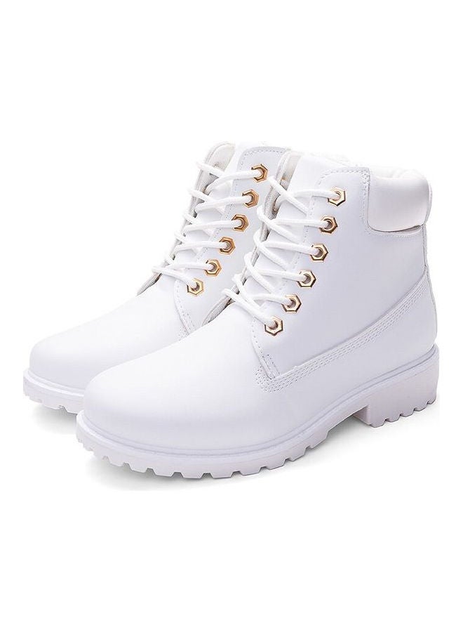 Casual Ankle Boots White  - Image 2